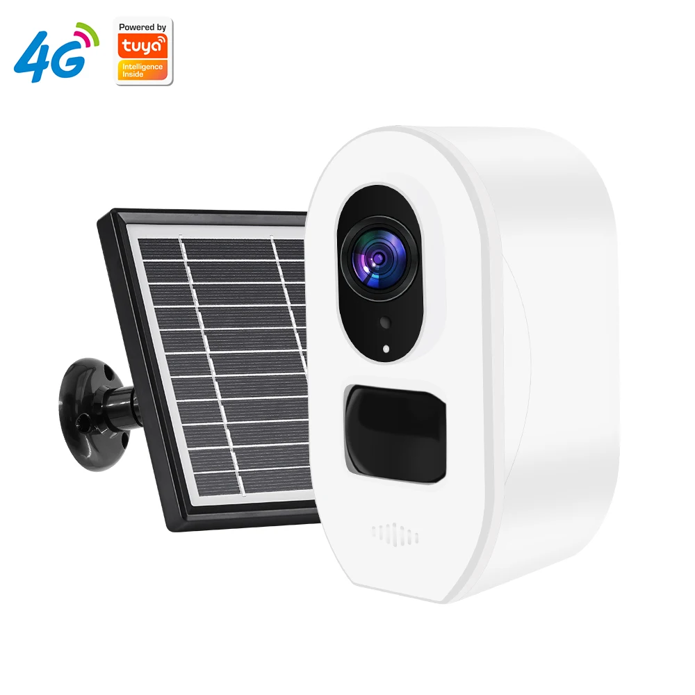 

3MP 1296P 120Degree Bluetooth Tuya App Low Comsunption Solar Power 4G/ IP Camera IR Night Vision Home Security CCTV Baby Monitor