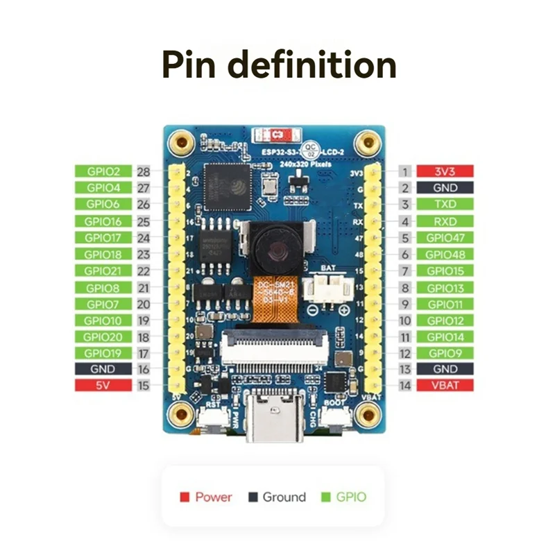 

Превосходная 2-дюймовая ESP32-S3 IPS емкостная плата для разработки сенсорного экрана 240X320 ЖК-дисплей 262K Поддержка цветов Wi-Fi и Bluetooth A