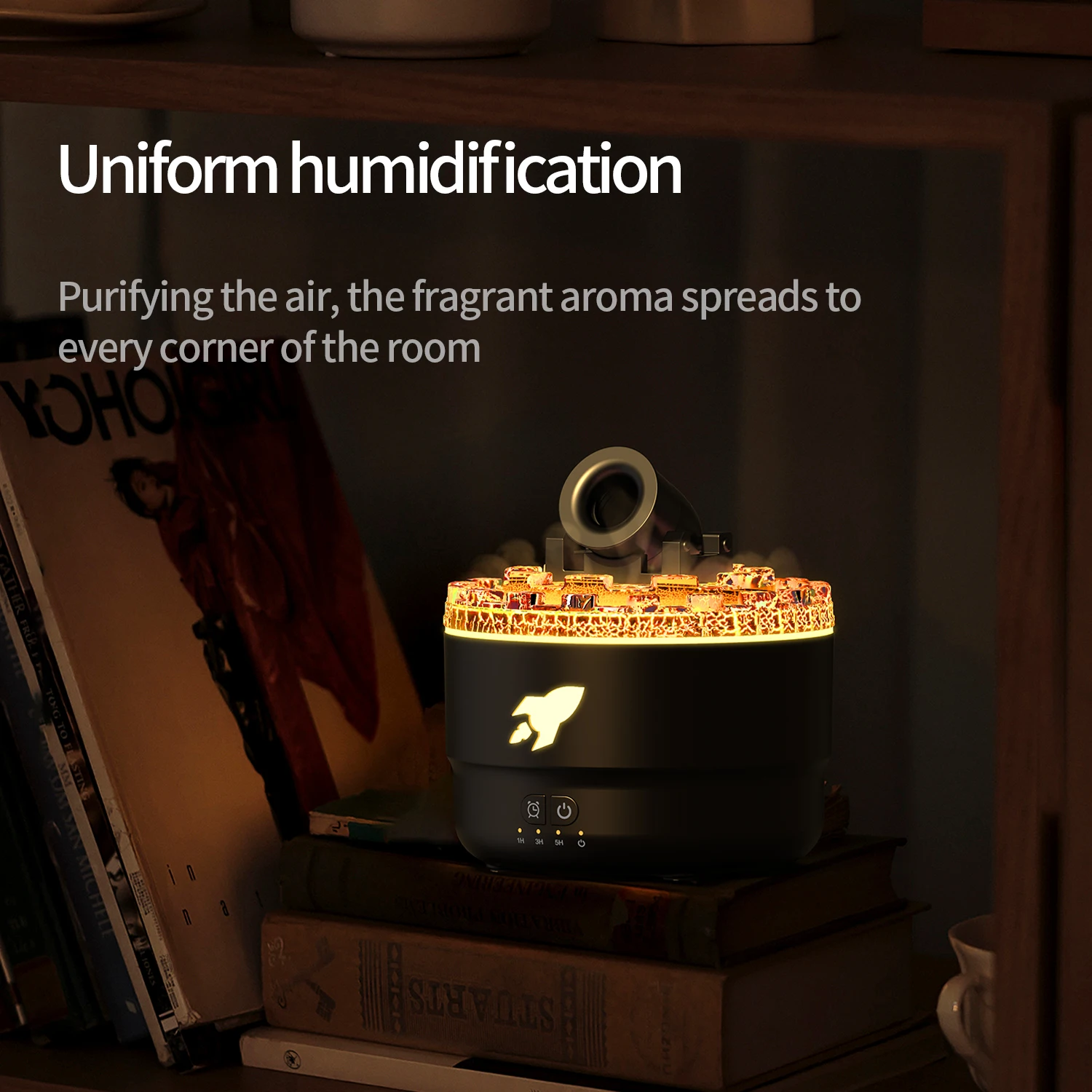 3-Speed Essential Oil Diffuser Humidifier ขนาดกะทัดรัด Aroma Sprayer MINI Humidifier สําหรับโยคะห้องนอนตกแต่งบ้านผ่อนคลายไอเดียของขวัญ