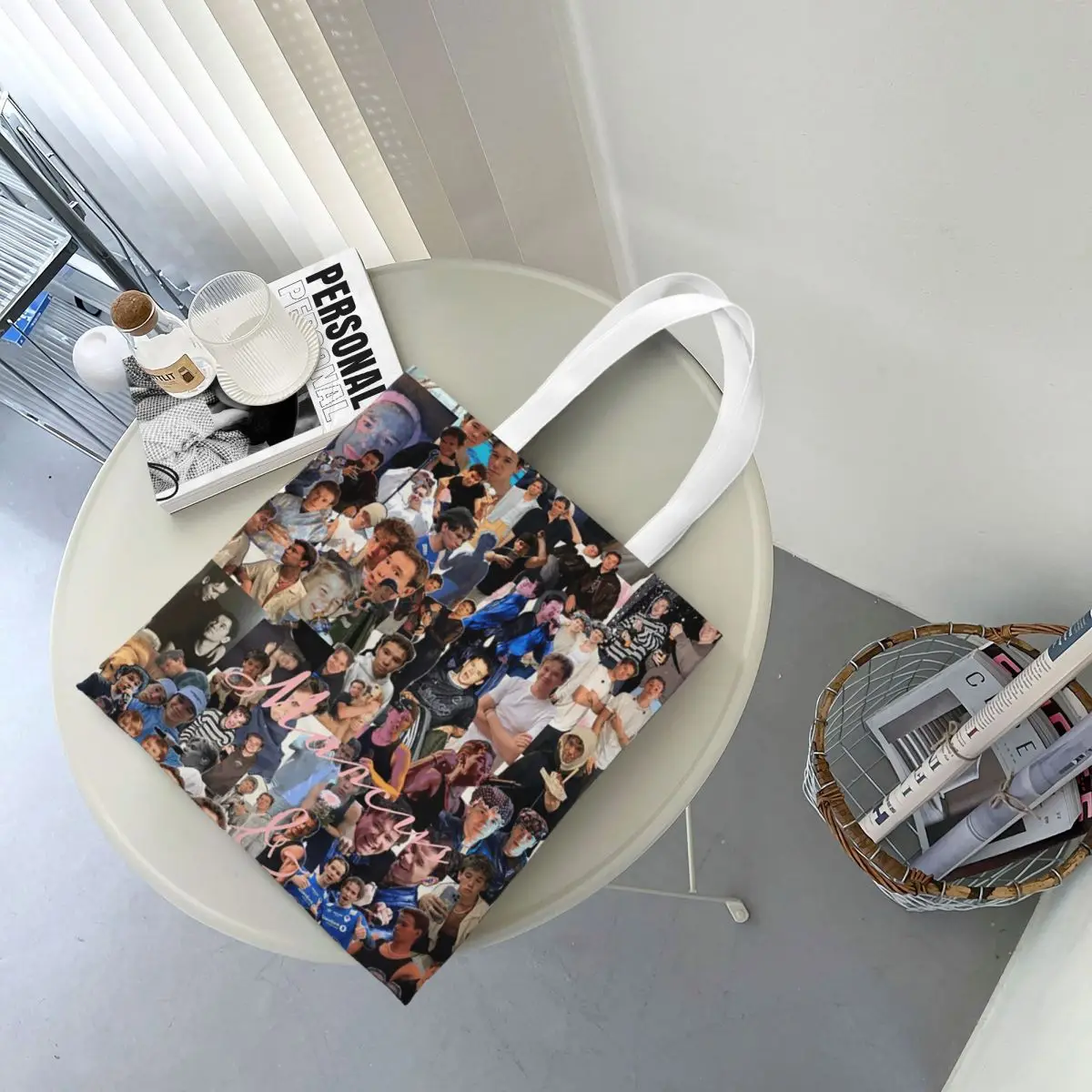 MM Marcus And Martinus  Shopping Bags Canvas The Tote Bag Foldable for Women Shoulder Tote Travel Handbag