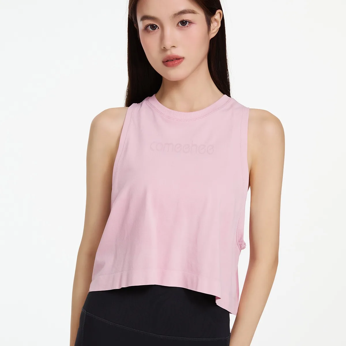 تنفس اليوغا تي شيرت المرأة الرياضة تانك المحاصيل القمم رياضة سترات بلا أكمام ملابس رياضية قمصان للجري تجريب اللياقة البدنية الملابس #5