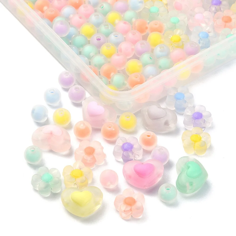 

DIY Jewelry Making Supplies Loose Spacer Acrylic Beads for Necklace Bracelet Craft Earring Accessories Holes Durable Beads