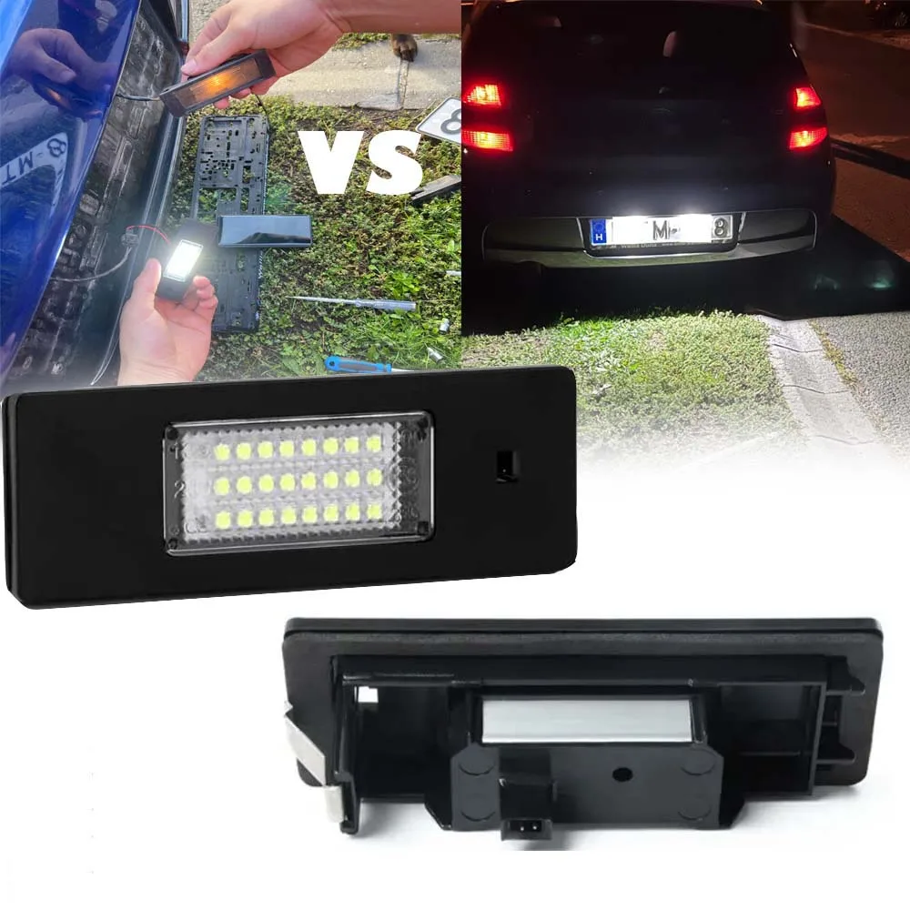 

2pcs Error Free LED License Number Plate Light For 2004-2012 For BMW 1 Series E81/E87 116i,116d,118i,118d,120i,120d,123d,130i