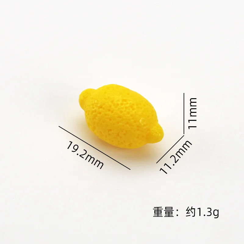 5pcs Mini Lemon Model Small Lemon Fruit Miniature Food Dollhouse DIY Craft Supplies Accessories Embellishments Desktop Ornament