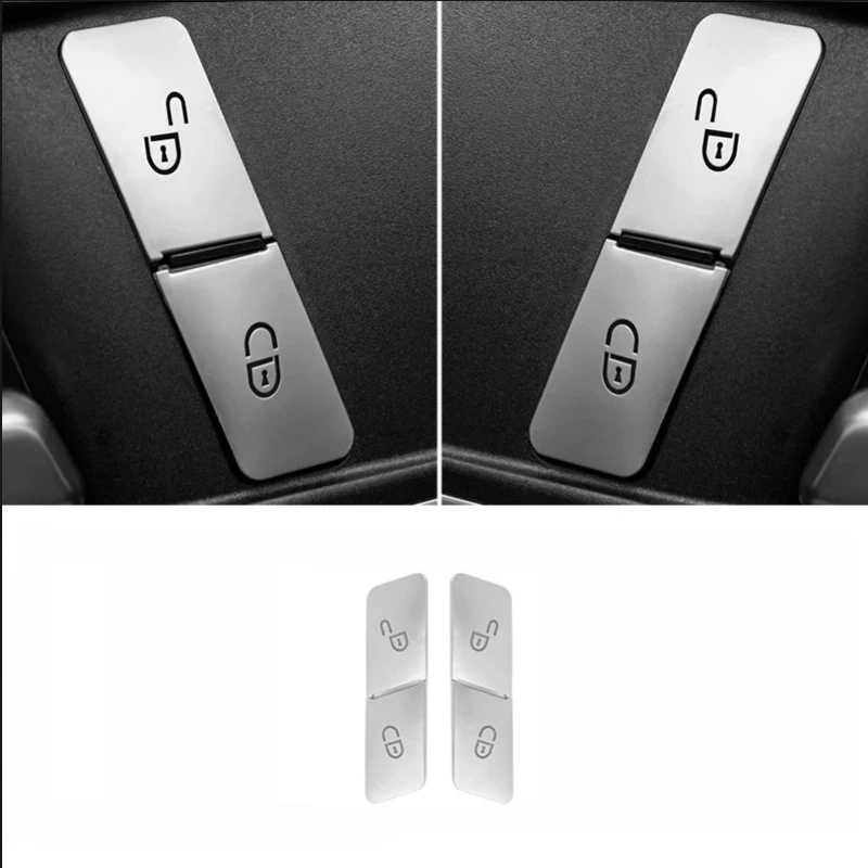 Car Door Lock Unlock Switch Button Cover Trim For Mercedes For Benz C ClassW204 2007-2014 E ClassW212 2010-2015