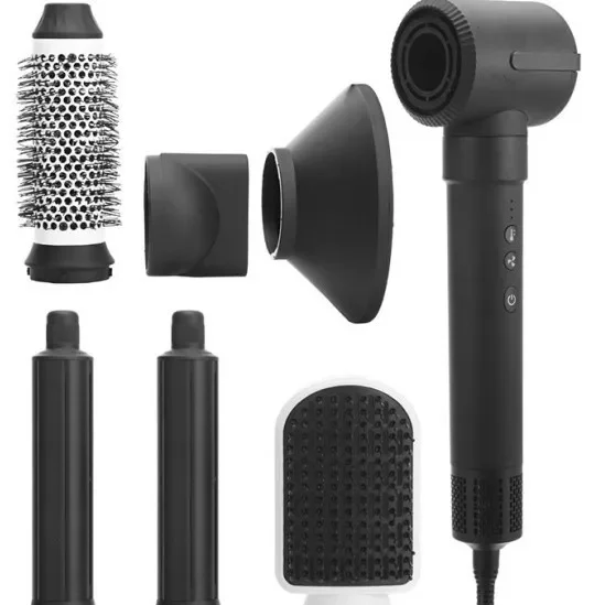 Multifunctional High Speed Hair Dryer with 7 in 1 Styling Comb Ceramic Tourmaline Ionic Technology for Fast Drying and Styling