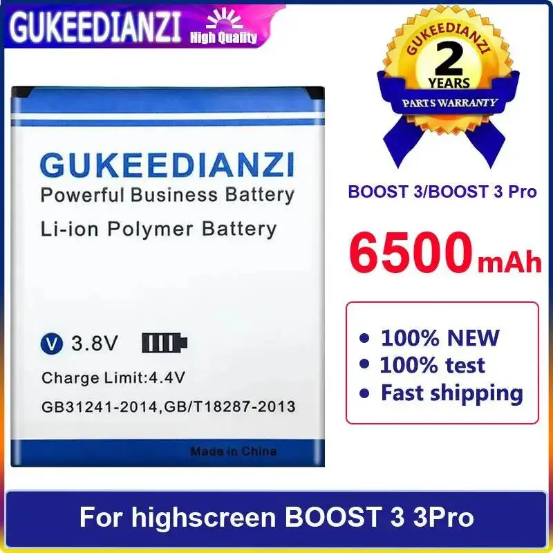 

Mobile Phone Battery High Compatibility 6500Mah Long-Lasting Performance For Highscreen Boost 3 3Pro Pro