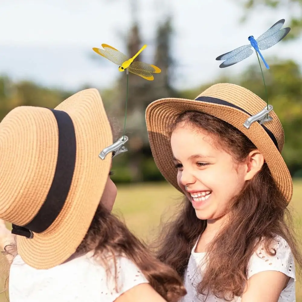 

DIY Fake Dragonfly Rod Clip Simulated Patio Decor Gardening Fake Dragonfly Pole Clip Dragonfly Clips Insect Repellent Rod