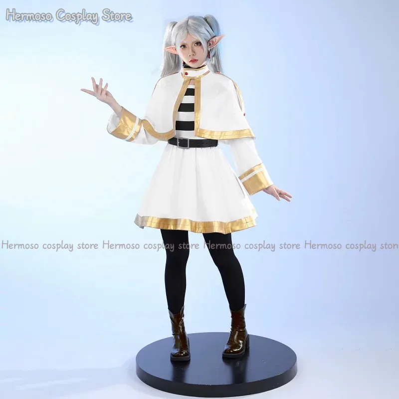 

Frieren Cosplay Costume Anime Cosplay End Women White Dress Costume Frieren Uniform Woman Anime Gift