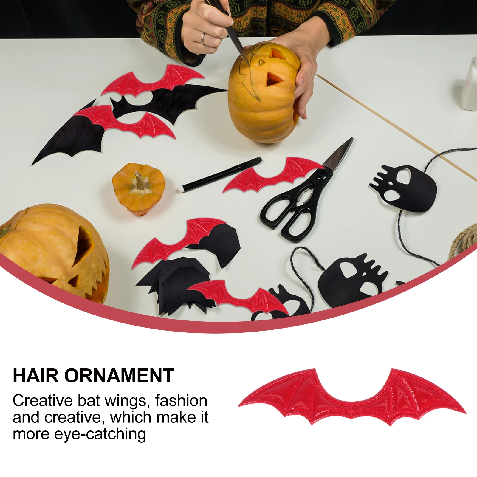 

10pcs Bat Wings Halloween Diy Accessories Costume Shoe Decorations Creative Bat Wing Decor For Clothes Bags Lolita Diy