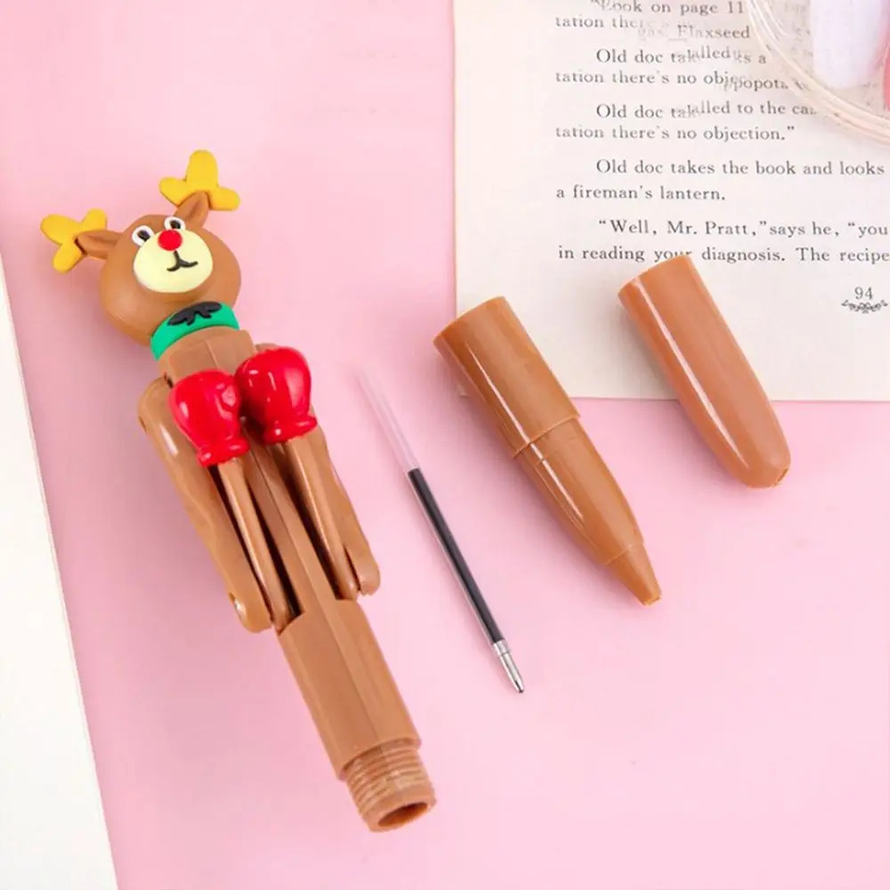 

Signature Interactive Boxing Pen Boring Writing Fun Mechanism Fist Pen 1.0mm Press Ballpoint Pen Boxing Fighting Pen Stationery