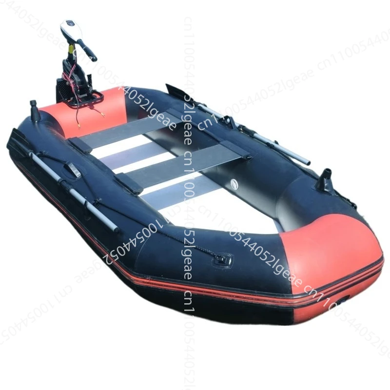 

Thickened Hard-bottom Rescue Inflatable Boat, Air Cushion Fishing Boat, Lure Kayak Automatic Inflatable Boat