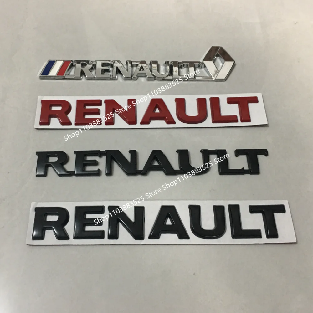 

Car Emblem Badge Stickers For Renault Trafic Duster Megane Clio 2 3 4 RS Fluence Logan Captur Arkana Laguna MK4 Zoe Koleos Twizy