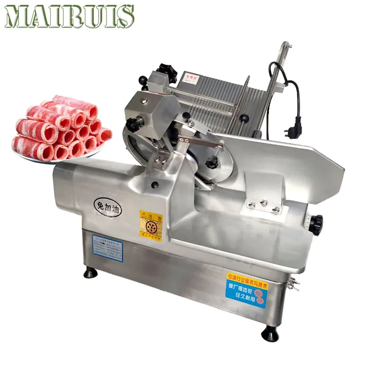 

Commercial Restaurants Use Fully Automatic 300Mm Electric Frozen Meat Slicer With Lamb Roll Cutting Machine