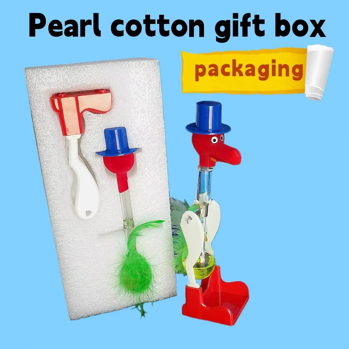 Fun Physics Drinking Bird Liquid Powered Perpetual Swing Orn Sci Teach Aids Creative Desk Decor Collectible Art Gifts for Adults