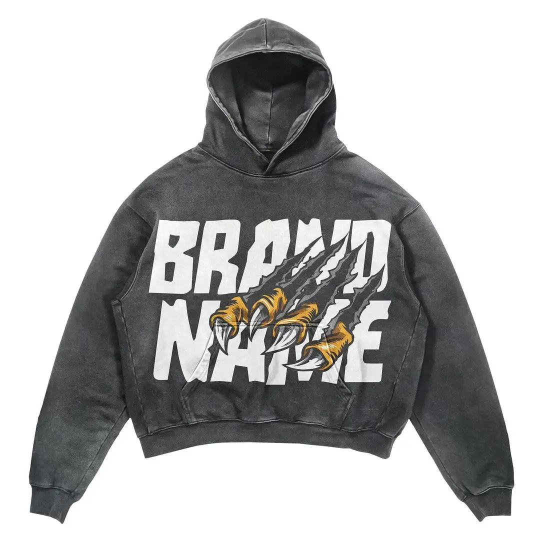 Women's Skull Hoodie Letter Claw Print Gothic Pullover, Couple Streetwear, Harajuku Oversized Sweatshirt, Clothes for Women, Y2k