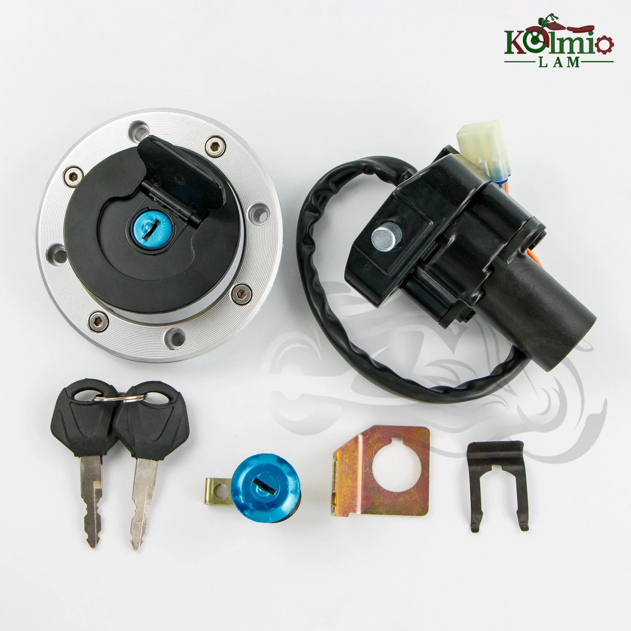 Fit for 1999 - 2007 SUZUKI GSX1300R Hayabusa GSXR1300 Ignition Switch  Fuel Gas Cap Seat Lock Key Set GSXR 1300 2000 2001 2003