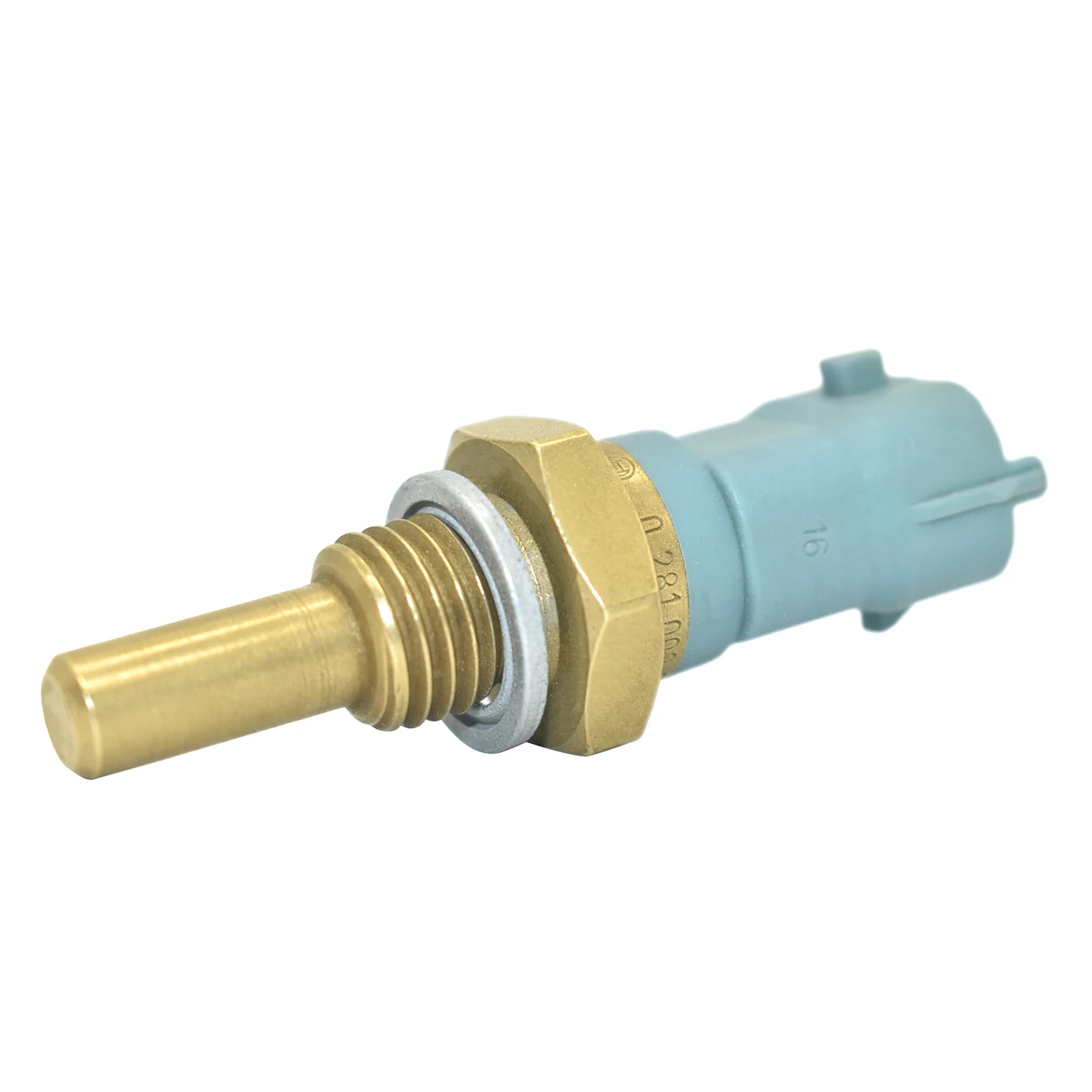 Coolant Temp Sensor 0281002209 4-Pin Blue for VW Audi 1.8T 2.0 VR6 Engine Water Temperature (Check Color)