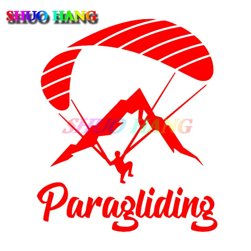 Car Sticker Vinyl Decal Paraglider Paraglider Motorcycle Window Trunk Helmet Bicycle Decal Decoration Accessories Creative Pvc