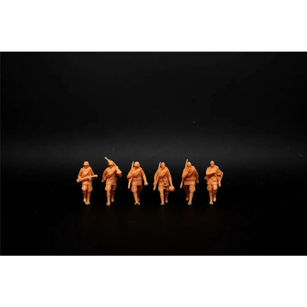 1/72 (soviética) postura de marcha del Ejército Rojo, 6 personas, Voxel (Soldado Voxel)