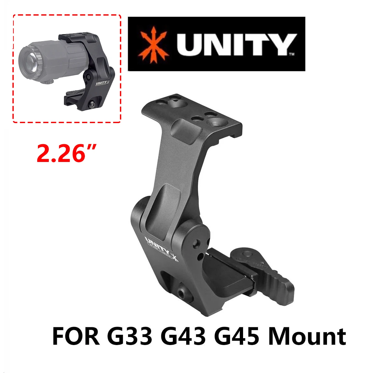 EOTECH G33 G43 G45 Sight Fixed 3X 5X Magnifier Riflescopes 551 552 553 558 Holographic Sight UNITY Fast FTC OMNI Mount view 6