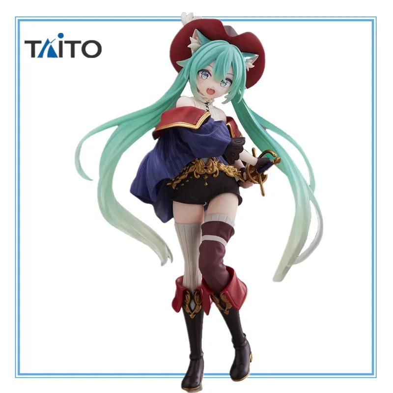

In Stock Original TAiTO Wonderland Hatsune Miku PVC Anime Character Model Collection Desktop Decoration Toys Festival Gifts