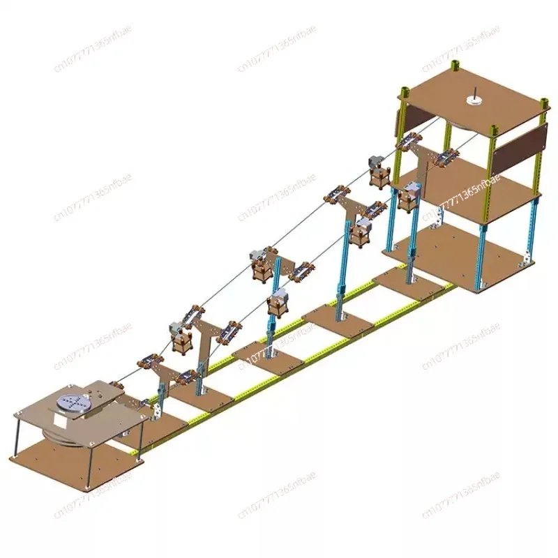 small production handmade popular science model materials Sightseeing cable car, scientific experiment technology