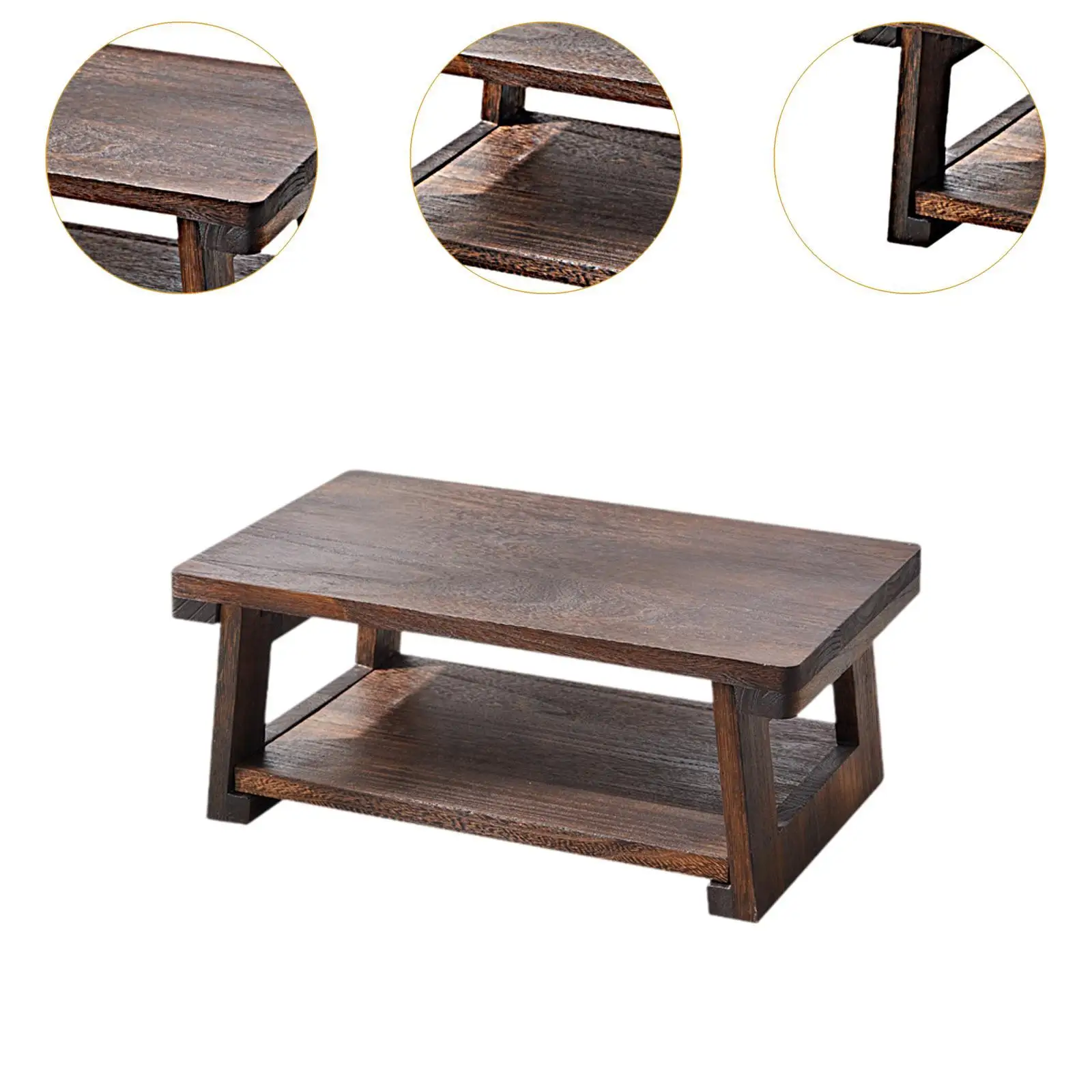 Floor Table Multifunctional Japanese Style Low Table for Home Bed Indoor