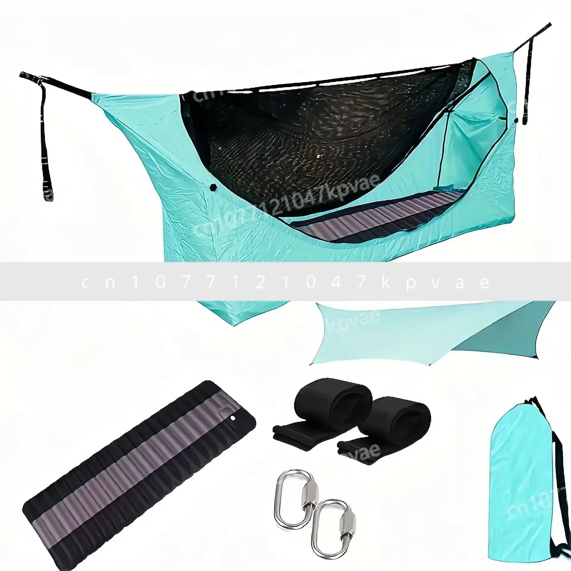 Portable Mosquito Net, Tree Hammock, Comfortable Garden Swing, Flat Bed Hammock, Rain Fly Tent, Outdoor Hammock, Camping