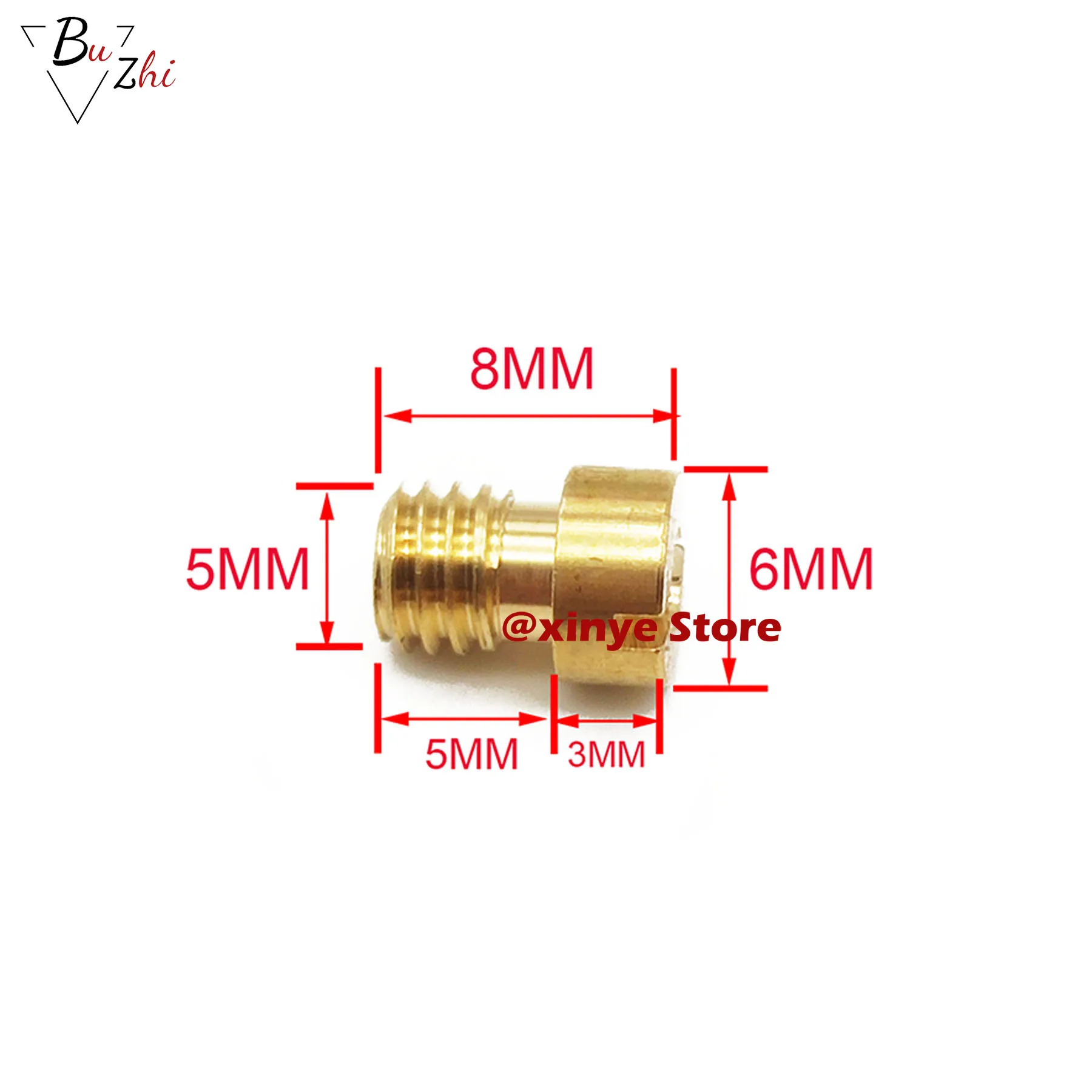 (10pcs/pack) 5mm Thread carburetor main Jet injectors Nozzle for 150cc 125cc GY6 for  PWK Keihin OKO CVK Carburetor