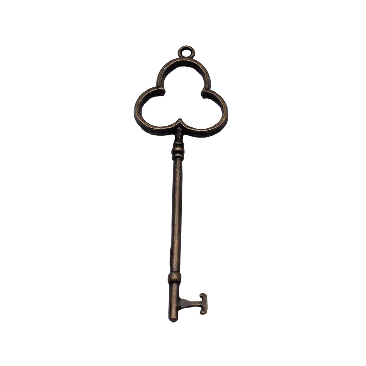 Antique Metal Key Charms Hollow Heart Clover Vintage Old Key Pendants Wedding Gift For Handmade Jewelry Craft Supplies