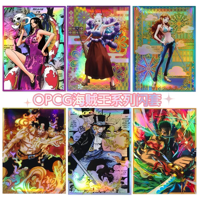 

Защитный чехол для карт OPCG One Piece (Ямато, Нами, Ророноа Зоро, Боа Хэнкок) 67x92 мм, лазерный, для коллекционных карт PTCG DTCG