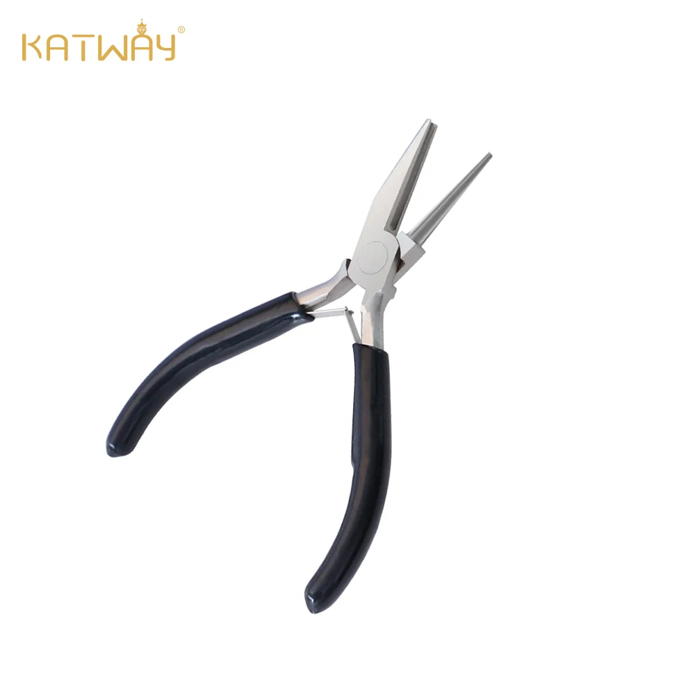 KATWAY Carbon Steel Copper Jewelry Wire, Mini 5In Jewelry Plier for Jewelry Making, DIY Round Nose Tool HH-AA71