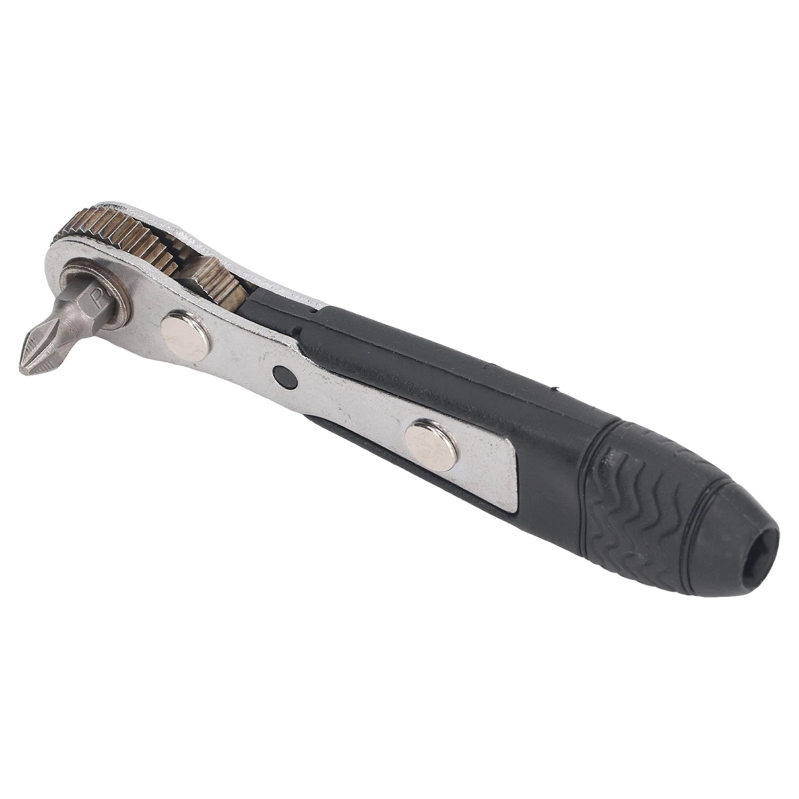 E9 1/4in Household Single Head Mini Ratchet Wrench Portable Miniature Ratchet Screwdriver Bit socket Small Wrench Set Car Tools