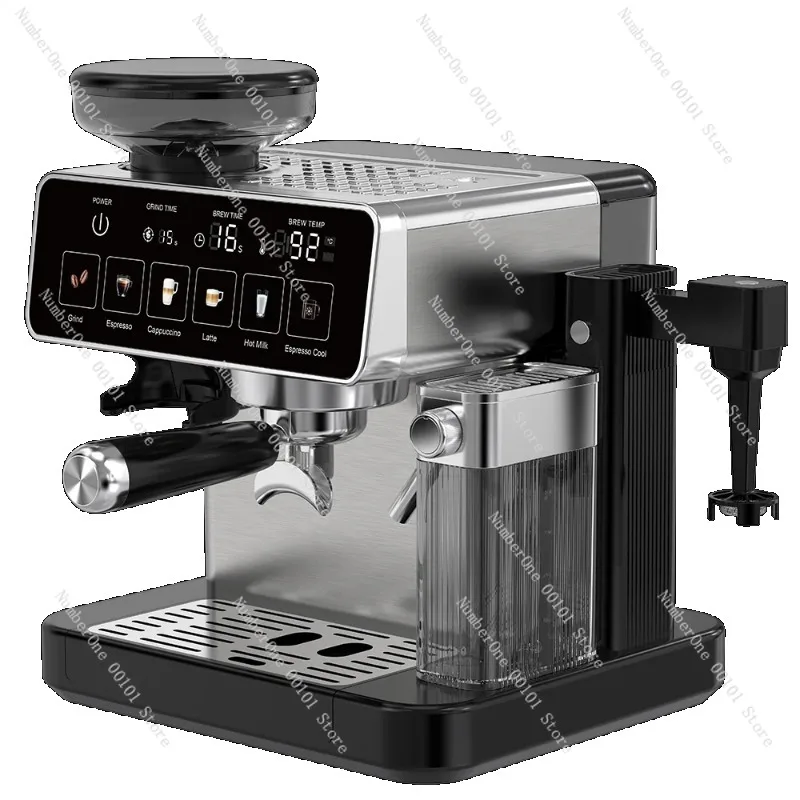 Smart Coffee Espresso Machine 20 Bar Beans to Cup Grinder Cool Temperature Milk Frother for Americano Latte Cappuccino Cold Brew