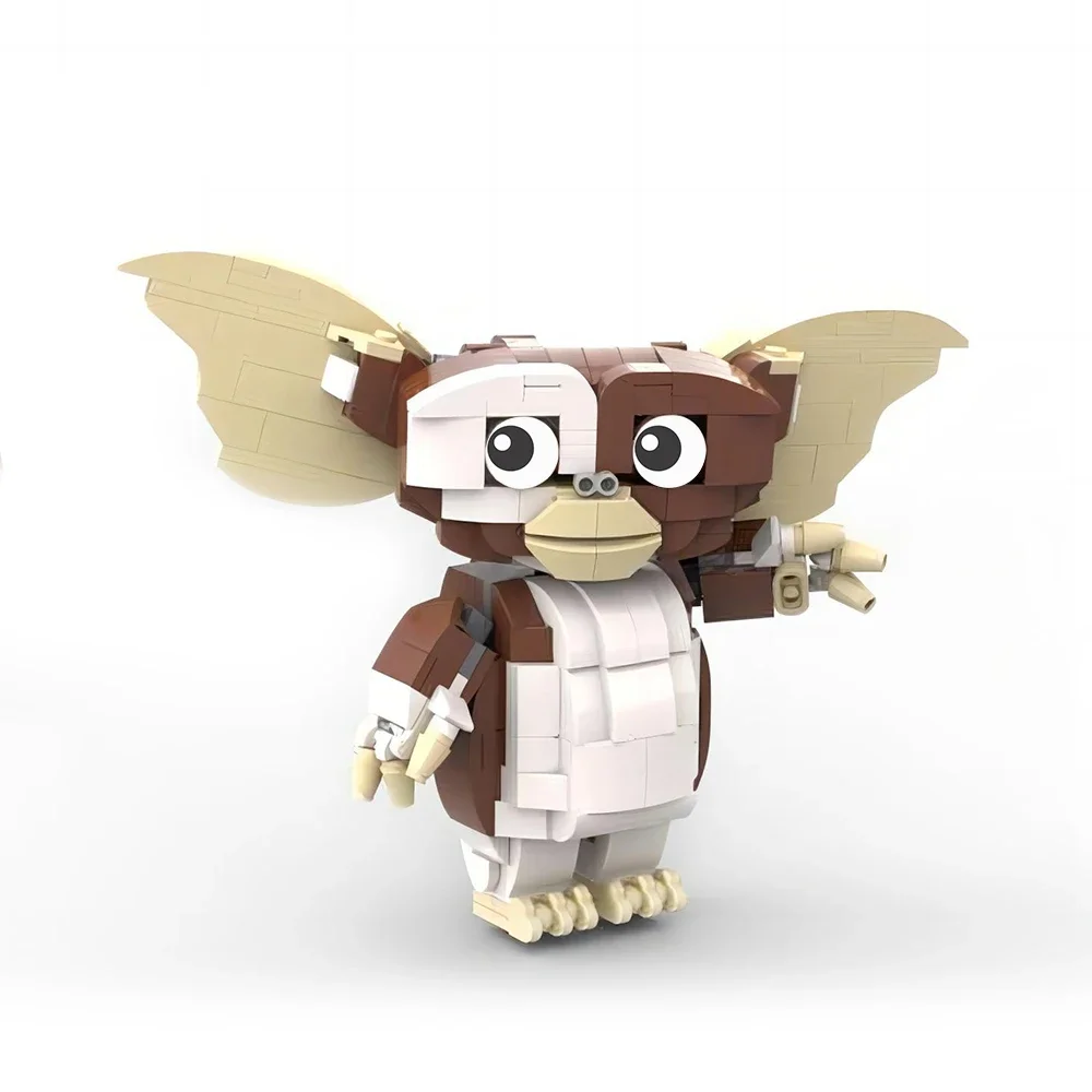 Blocs de construction MOC de créature Mogwai, animal de compagnie floue avec de grands yeux, jouet de bricolage inspiré du film des années 80 pour les collectionneurs