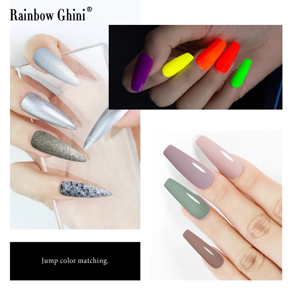 RG ใหม่ 4 ชิ้นเจลเล็บชุด 15 มิลลิลิตร UV LED เล็บเจลกึ่งถาวรเคลือบเงาชุดฤดูใบไม้ผลิฤดูร้อนยอดนิยมสีเล็บเจล