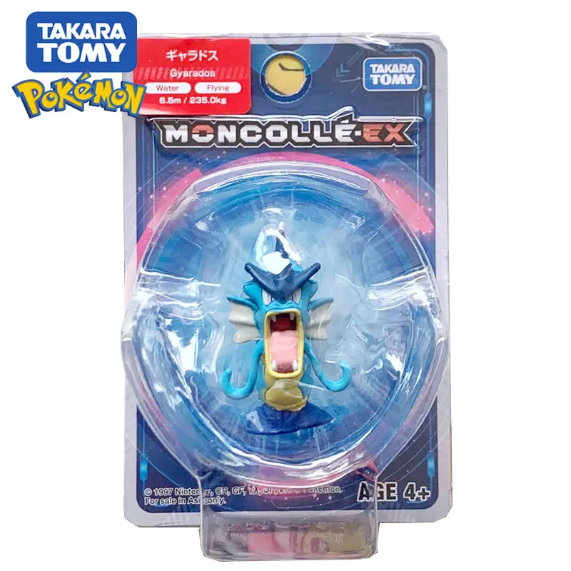 

TAKARA TOMY Pokemon EMC Mc Gyarados Original Pet Elf Doll Action Figures Collectible Model Toys for Boys