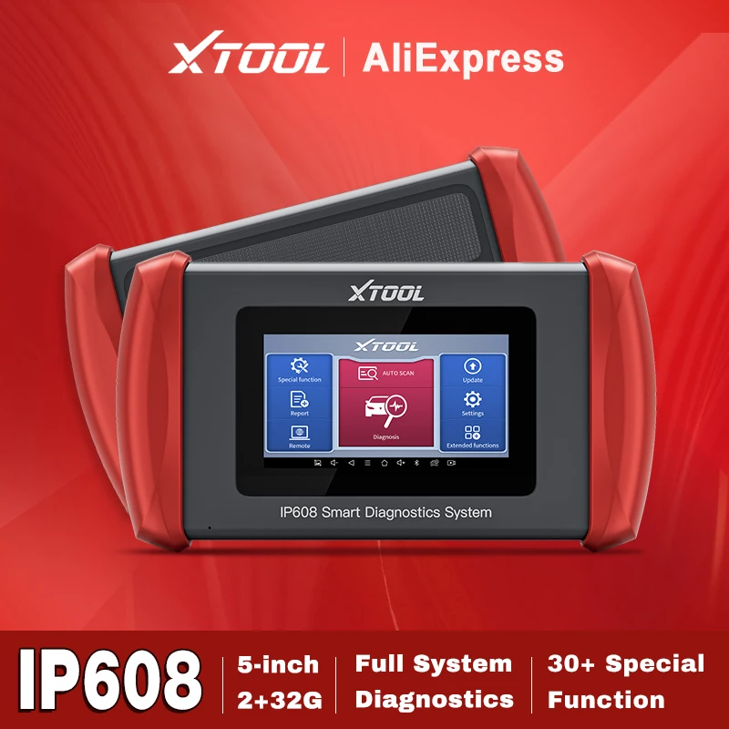 XTOOL Inplus IP608 Full System Car Diagnostic Tools CANFD Oil/EPB/SAS/BMS/TPMS Reset ,ect 30+Service Lifetime Free Update