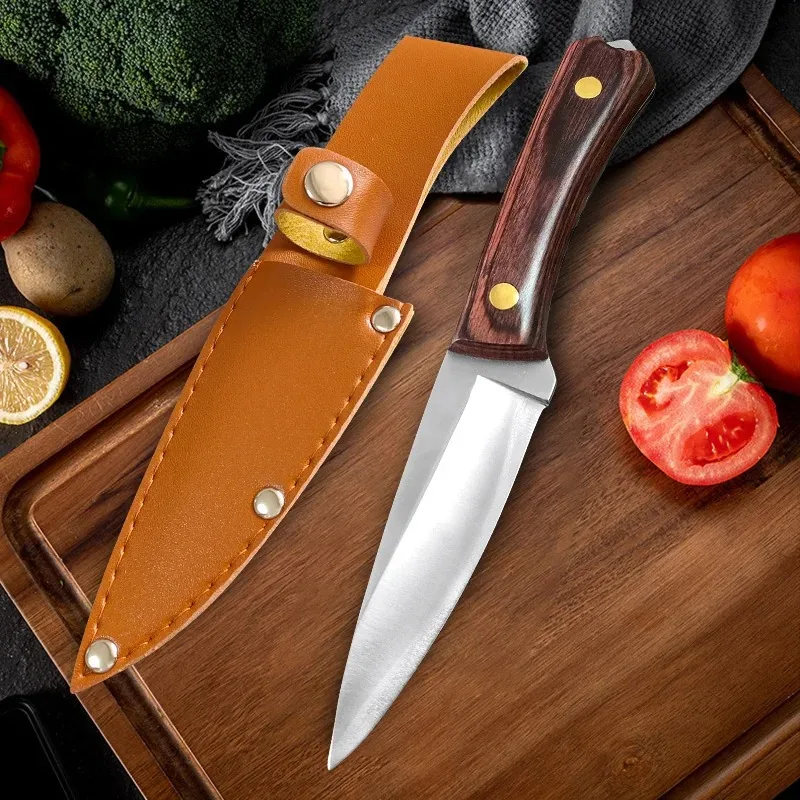 Hand Forging Boning Knife 5Cr15Mov Stainless Steel Kitchen Knives Butcher Meat Cleaver Vegetable Slicing Knife Fruit Fish Knife