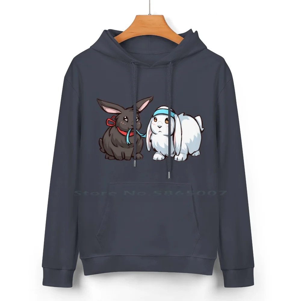 Wangxian Bunnies Pure Cotton Hoodie Sweater 24 Colors Wangxian The Untamed Mo Dao Zu Shi Bunnies Rabbits Cute Lan Zhan Wei