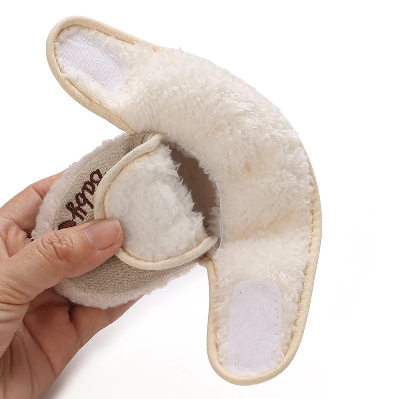 First Walkers الشتاء المرأة عالية الجودة القطن أحذية قطنية دافئة الرجال الطفل القطن أسفل المضادة للانزلاق حذاء مسطح حذاء الأطفال