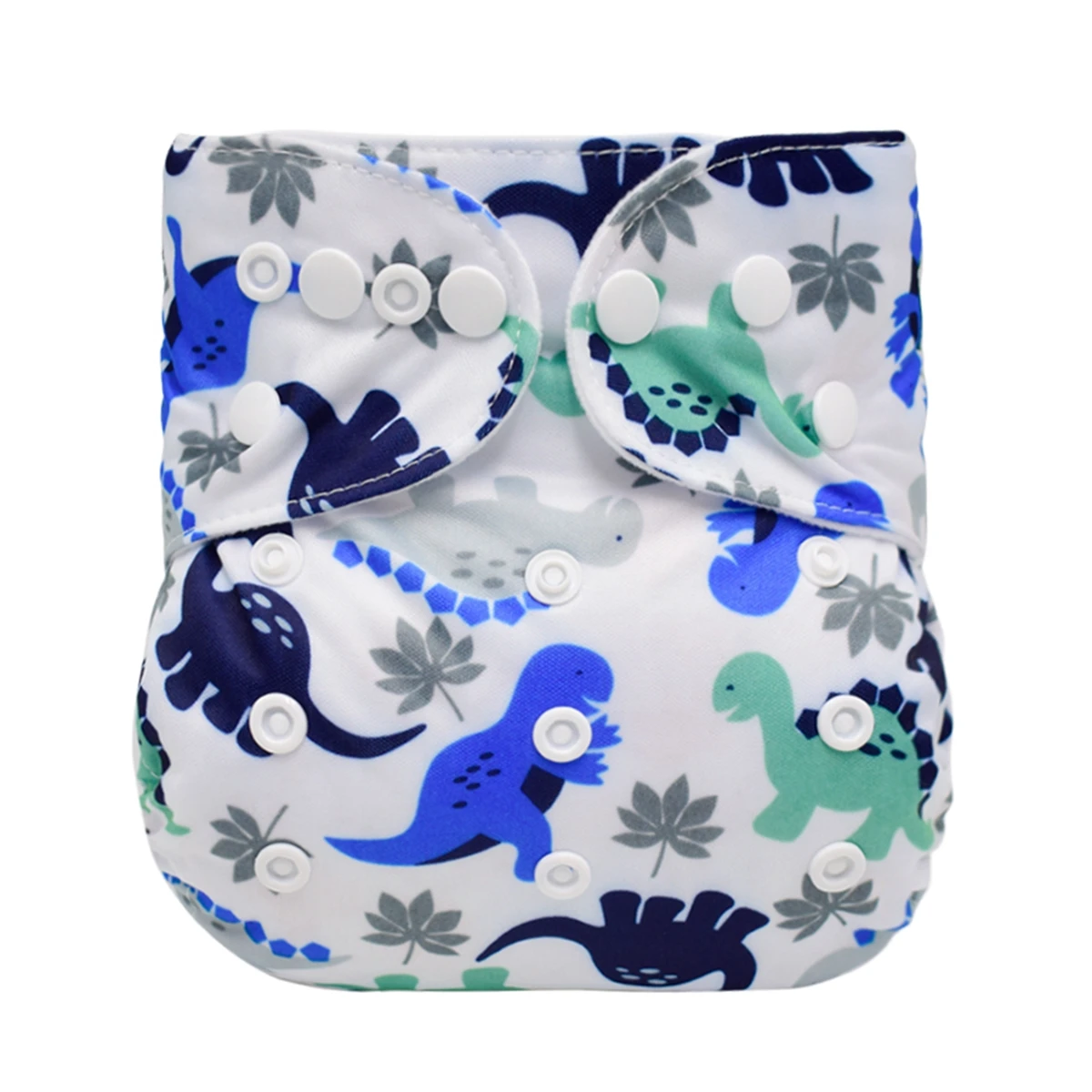 1pc Washable Reusable Baby Nappy Adjustable Baby Nappy Cover Suede LIner Pocket Cloth Diapers Nappies Boy Pants Dinosaur