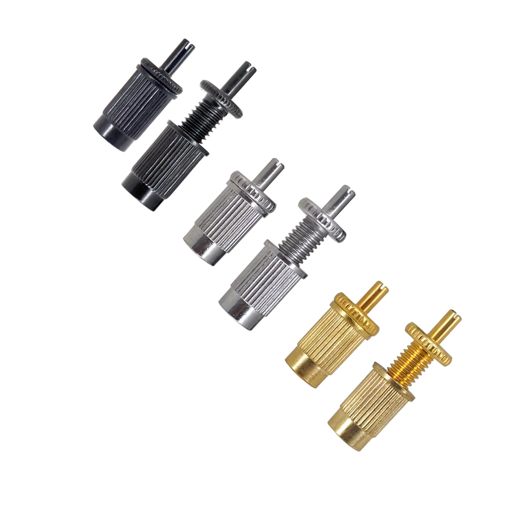 Metal Guitar Bridge Studs 2 Pcs with Inserts for EPI LP Models Adapts 8mm Thread Mount to 4mm Post for Saddle Installation