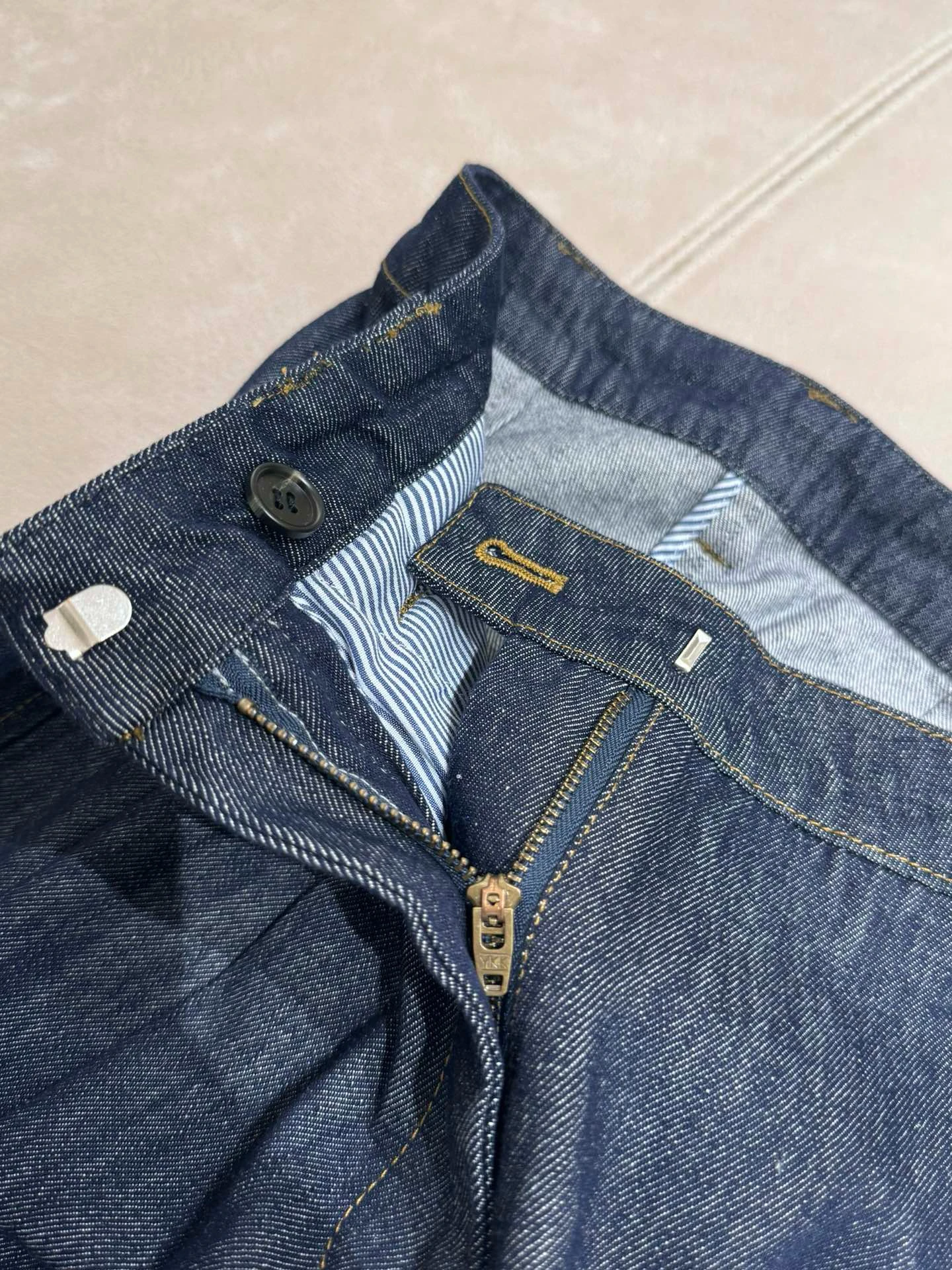 Celana panjang Jeans tipis wanita, celana panjang lurus longgar pinggang tinggi katun, Jeans tipis musim gugur 2024 B * C