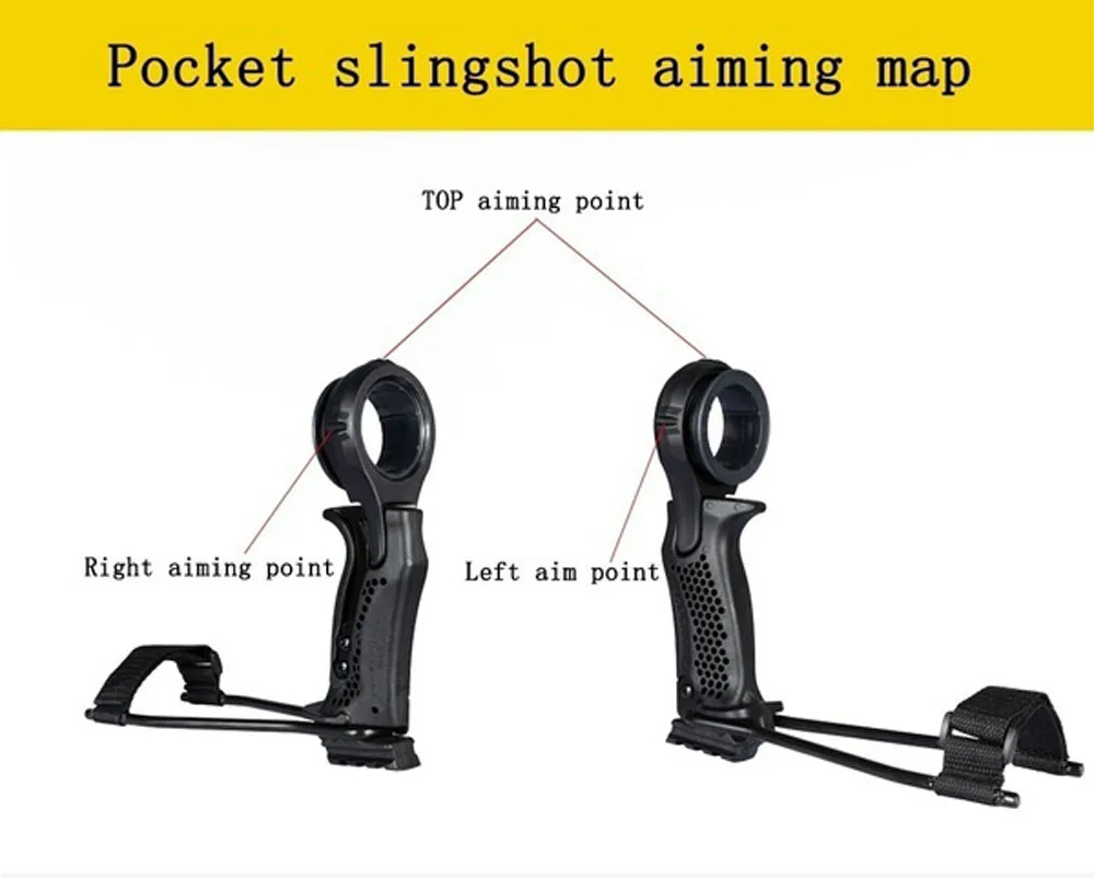 Pocket Slingshot Hammer Shot Rack Ring Catapult Ammo Arrow Cap Handle Target and Replacement Pouches Hunting Self Defense GEAR