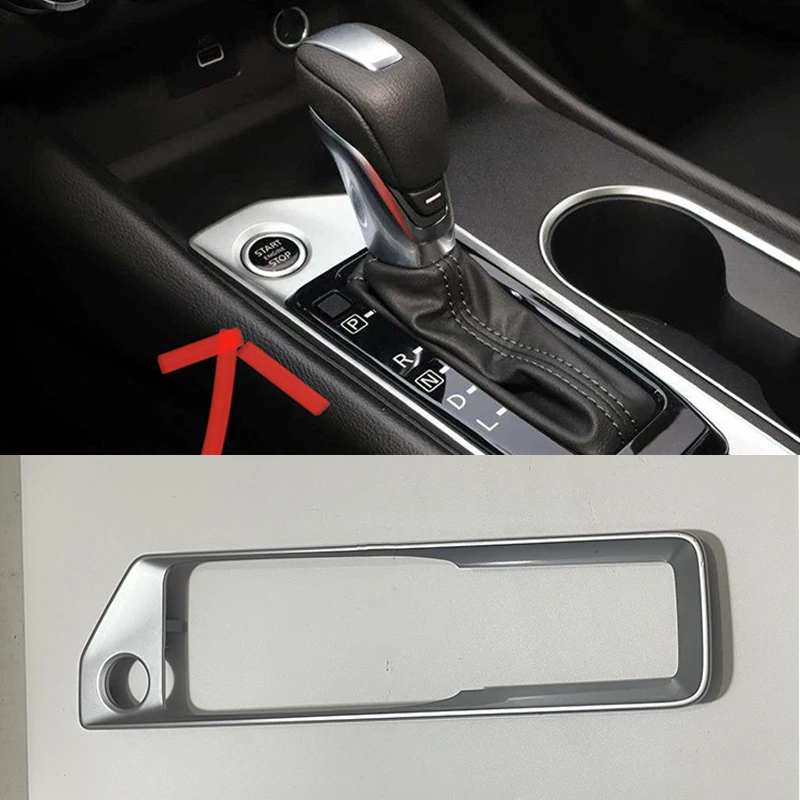 Car Chrome Center Console Gear Shift Panel Frame Cover Trim for Nissan Altima Teana 2019 2020 2021 2022