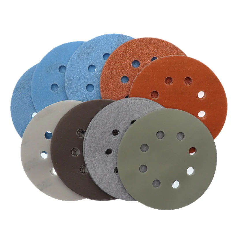 15PCS 5Inch FV Superfine Soft Polish Wet and Dry Hook & Loop Film Sanding Discs Automotive Paint Abrasive Sandpaper