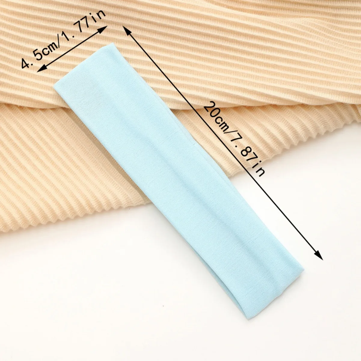 3/10/15er-Pack einfarbige Stirnbänder, dehnbare, schweißabsorbierende Kopfbedeckungen für sportliches Yoga-Training, modische Haar-Accessoires – Detail 10