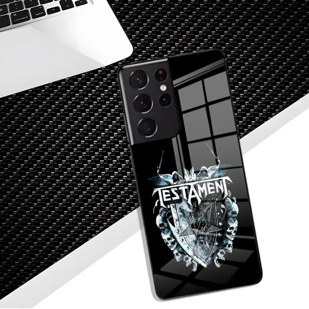 ROCK Testament Band Phone Case For Samsung S26 S25 Edge Ultra 23 22 21 20 Ultra Plus S24 Fe Glass Cover
